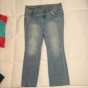 AE Ne(x)t Level Low-Rise Kick Bootcut Jean Size 16 Regular